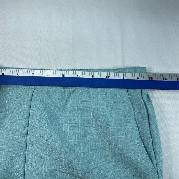 Alfred Dunner Dress Pants Womens size 8 Blue Pull On Elastic Waist 2 Pockets - Picture 6 of 7